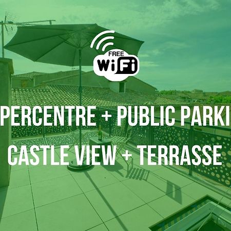 Appartement Mon Toit Carcassonnais •Hypercentre •Terrasse •Vue à Carcassonne Extérieur photo