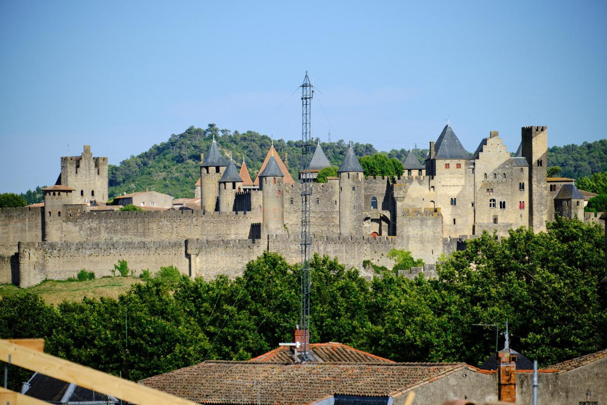 Appartement Mon Toit Carcassonnais •Hypercentre •Terrasse •Vue à Carcassonne Extérieur photo